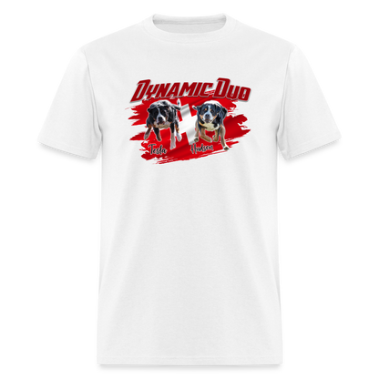 Dynamic Duo HUDSON TESLA Unisex Classic T-Shirt - white