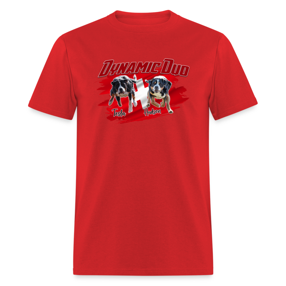 Dynamic Duo HUDSON TESLA Unisex Classic T-Shirt - red