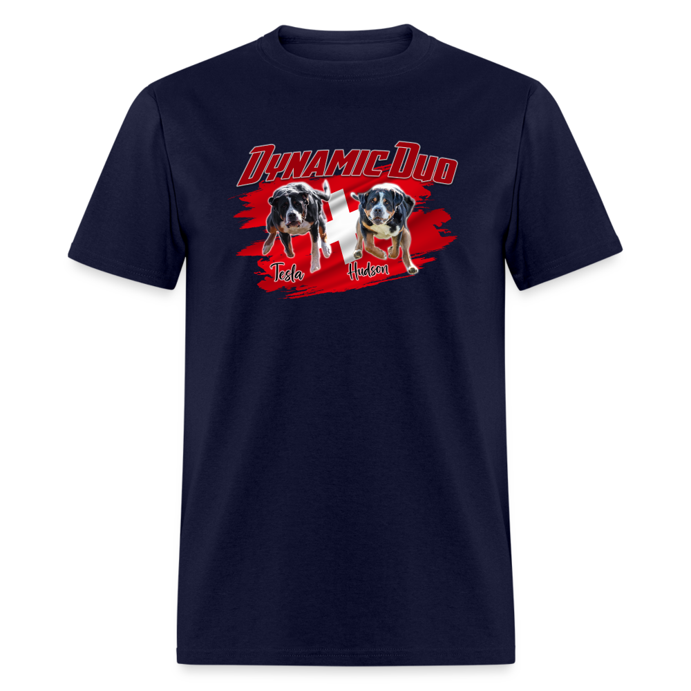 Dynamic Duo HUDSON TESLA Unisex Classic T-Shirt - navy