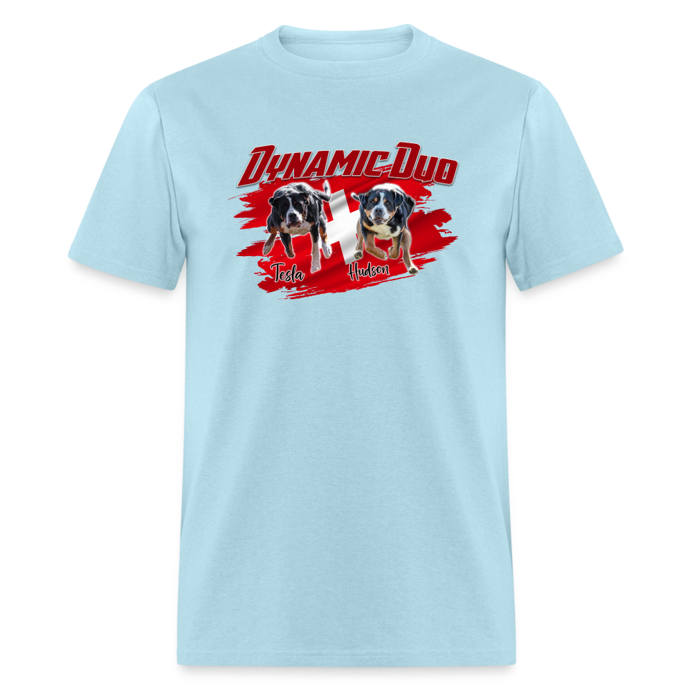 Dynamic Duo HUDSON TESLA Unisex Classic T-Shirt - powder blue