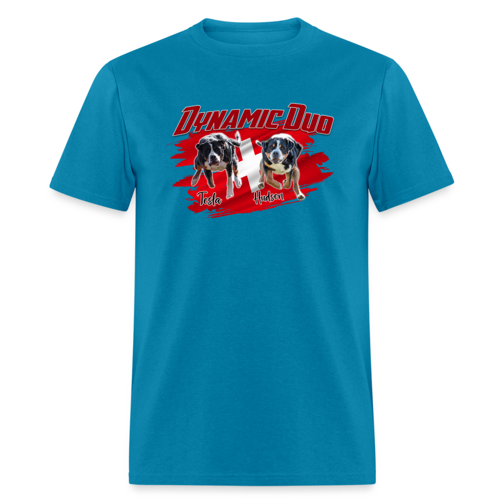 Dynamic Duo HUDSON TESLA Unisex Classic T-Shirt - turquoise