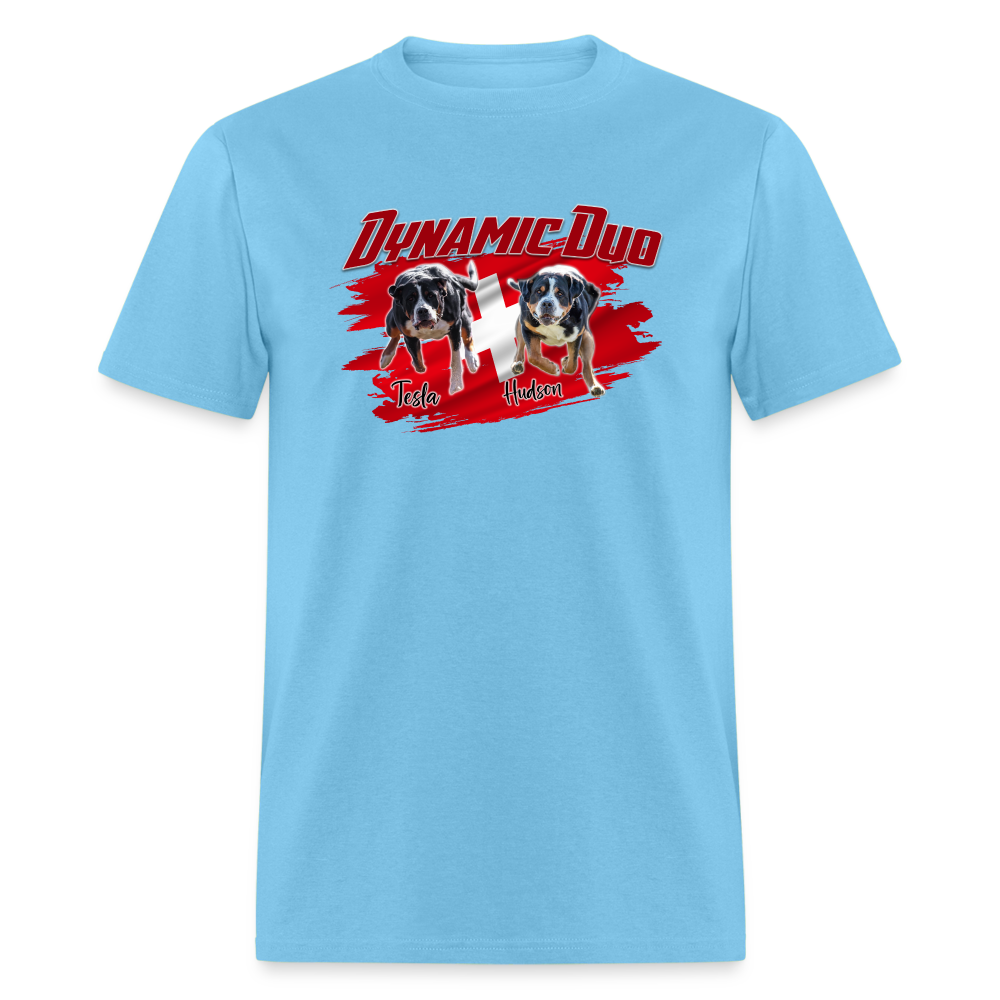 Dynamic Duo HUDSON TESLA Unisex Classic T-Shirt - aquatic blue