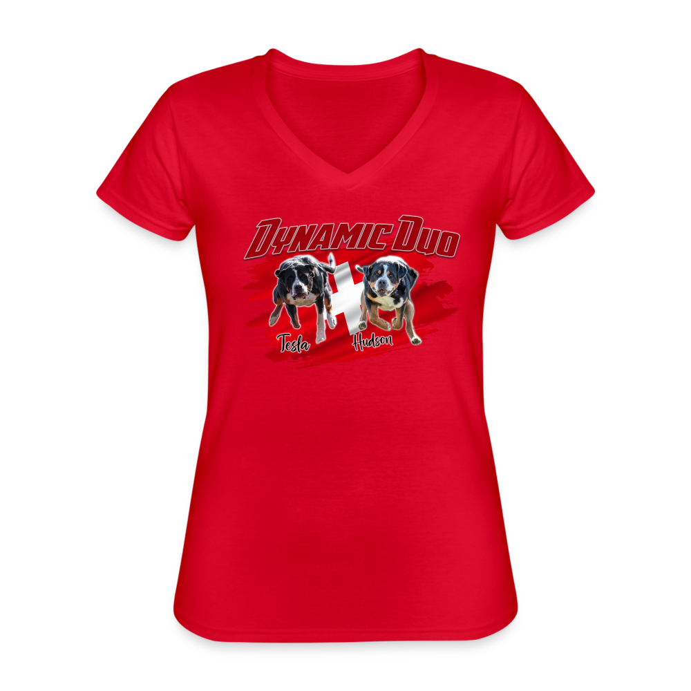 Dynamic Duo HUDSON TESLA Unisex Classic T-Shirt - red
