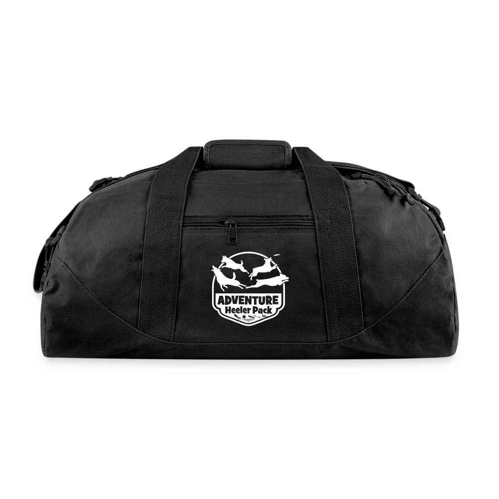 Adventure Heelers Dark Recycled Duffel Bag - black