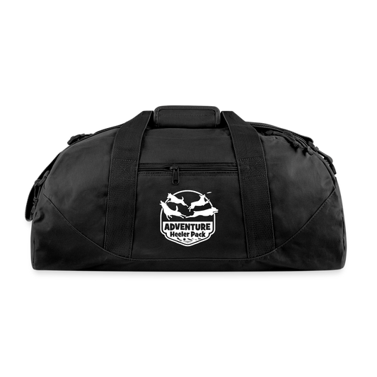 Adventure Heelers Dark Recycled Duffel Bag - black
