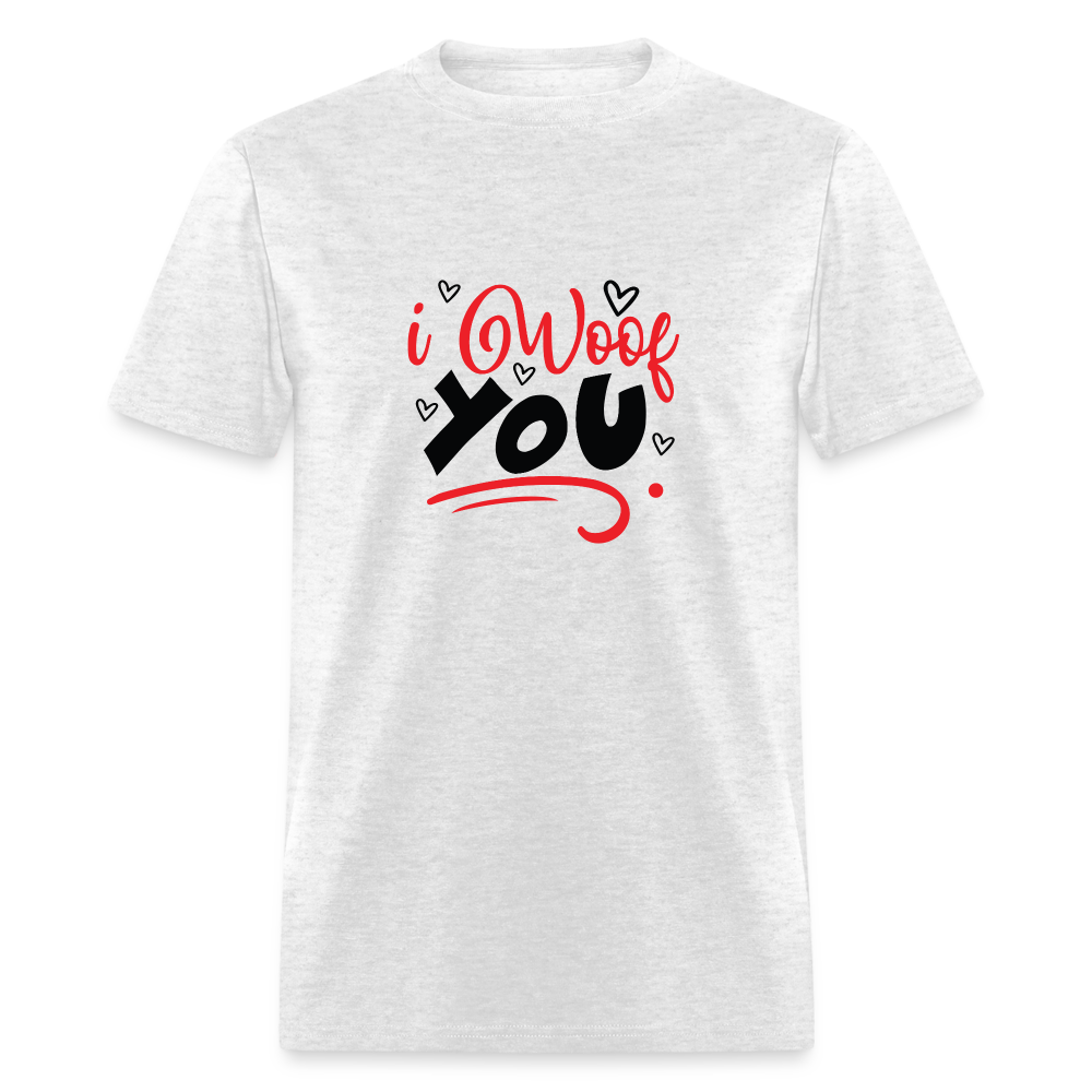 I WOOF YOU! Unisex Classic T-Shirt - light heather gray