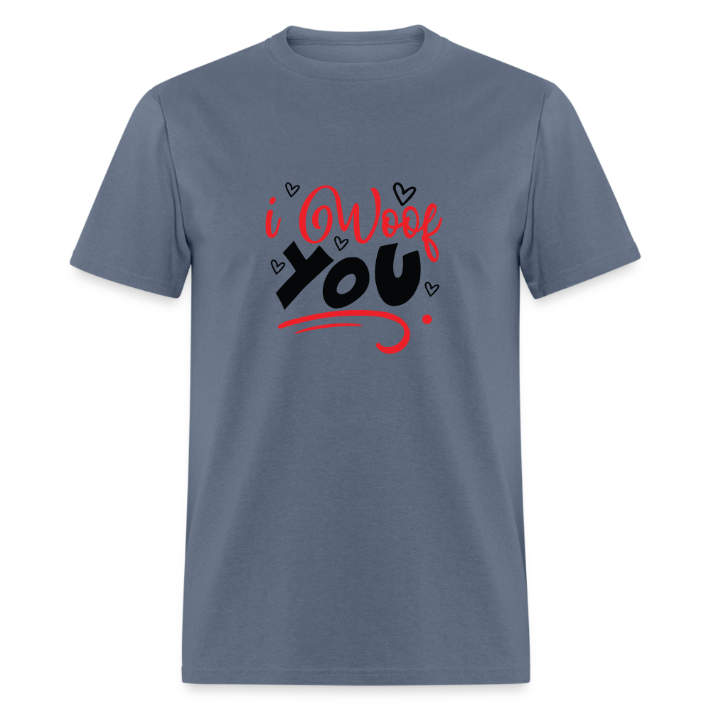 I WOOF YOU! Unisex Classic T-Shirt - denim