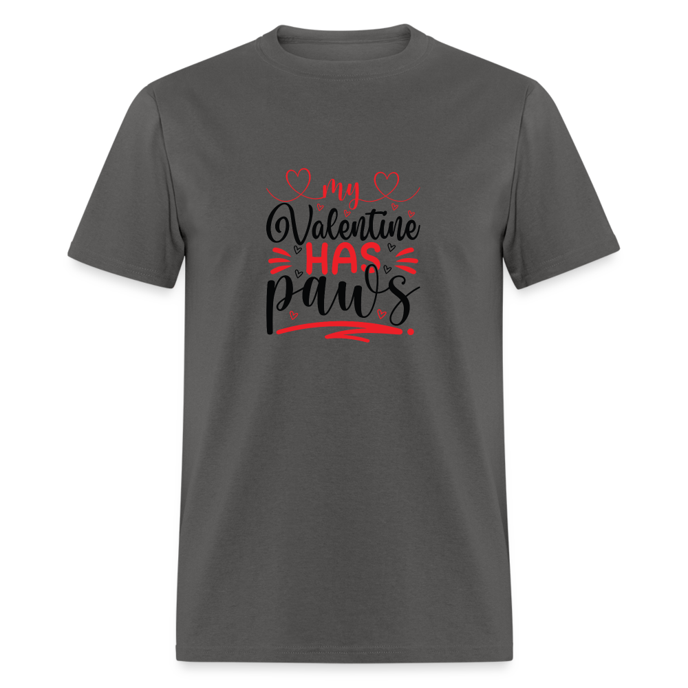 VALENTINE'S HAS PAWS Unisex Classic T-Shirt - charcoal