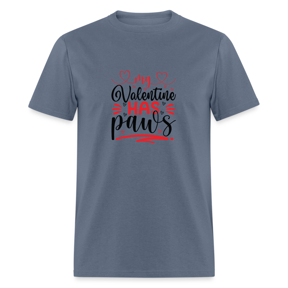VALENTINE'S HAS PAWS Unisex Classic T-Shirt - denim