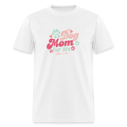 DOG MOM Unisex Classic T-Shirt - white