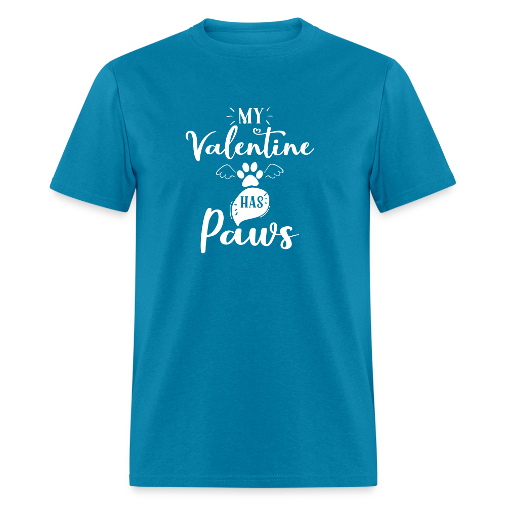 VALENTINES HAS PAWS Unisex Classic T-Shirt - turquoise