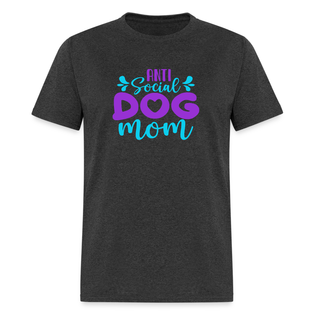 ANTI SOCIAL DOG MOM Unisex Classic T-Shirt - heather black