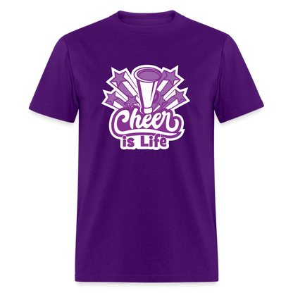 CHEER IS LIFE Unisex Classic T-Shirt - purple