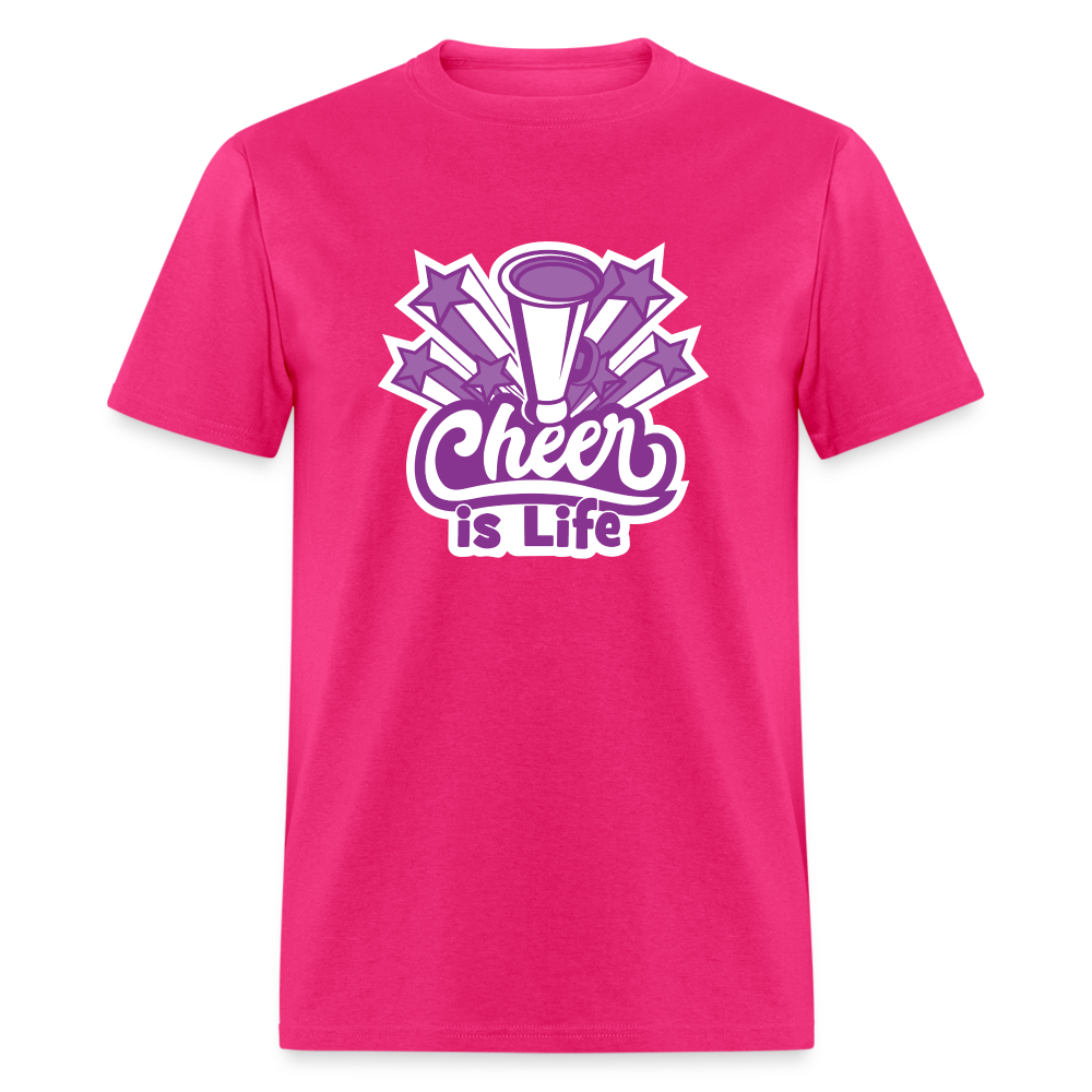 CHEER IS LIFE Unisex Classic T-Shirt - fuchsia