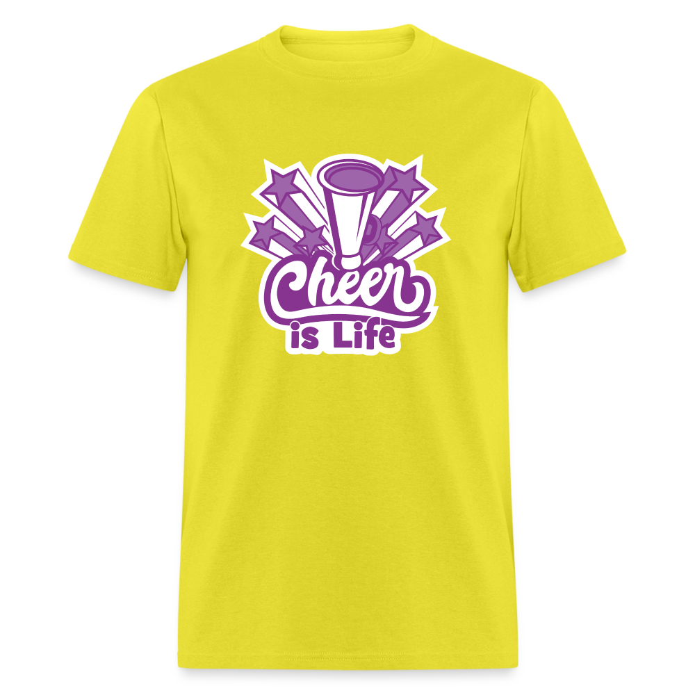CHEER IS LIFE Unisex Classic T-Shirt - yellow