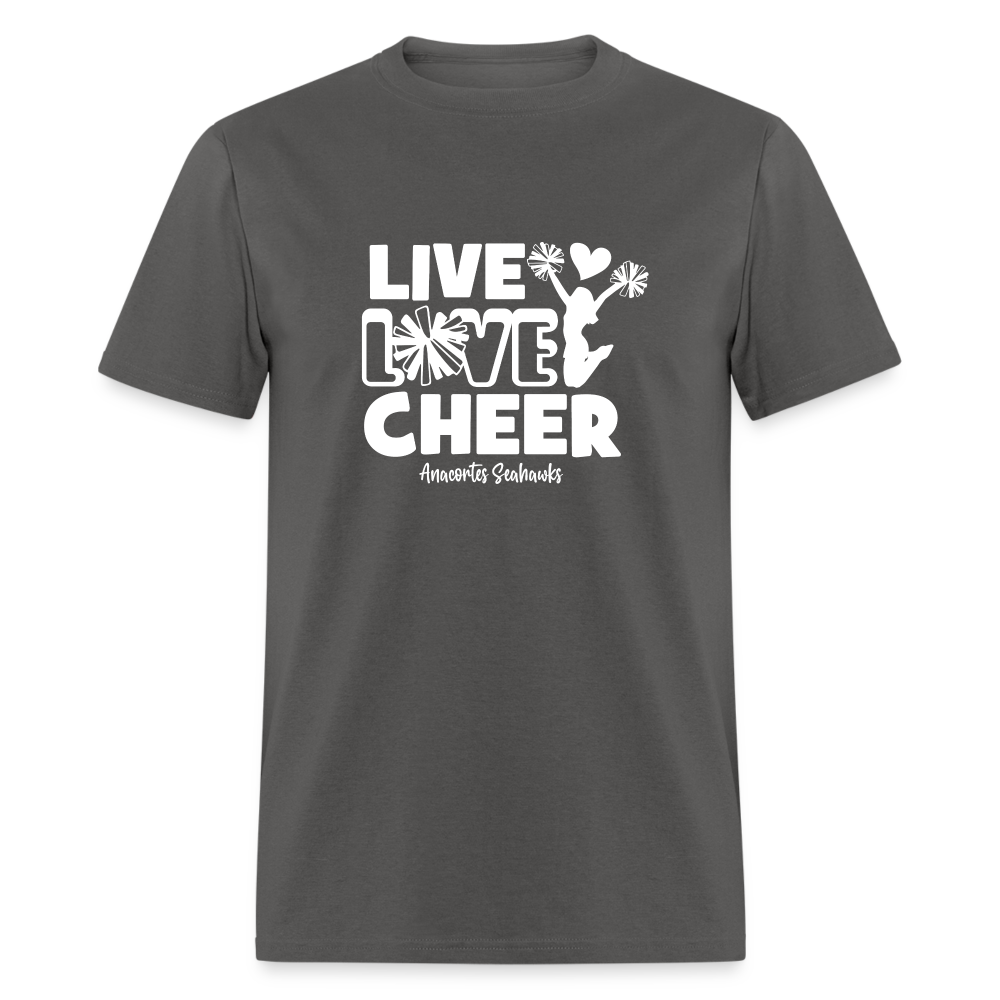 LIVE LOVE CHEER Unisex Classic T-Shirt - charcoal