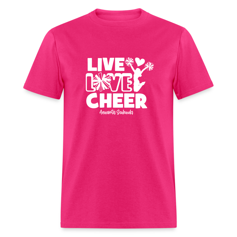 LIVE LOVE CHEER Unisex Classic T-Shirt - fuchsia