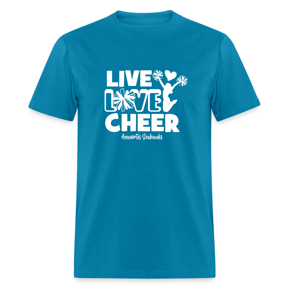 LIVE LOVE CHEER Unisex Classic T-Shirt - turquoise