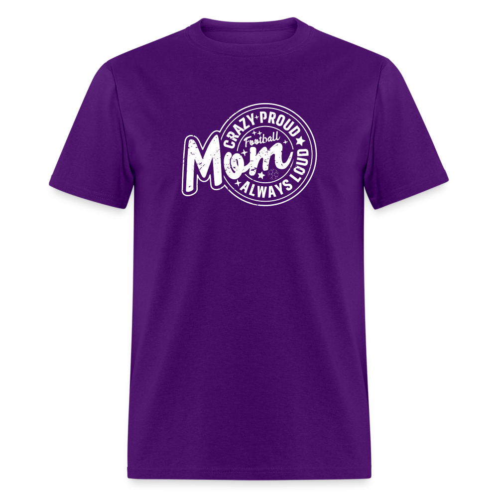 FOOTBALL MOM Unisex Classic T-Shirt - purple