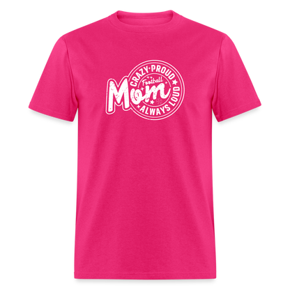 FOOTBALL MOM Unisex Classic T-Shirt - fuchsia