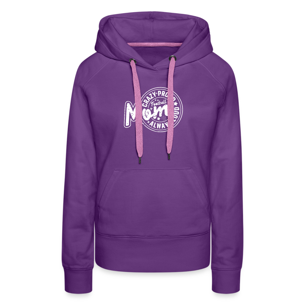FOOTBALL MOM Women’s Premium Hoodie - purple 