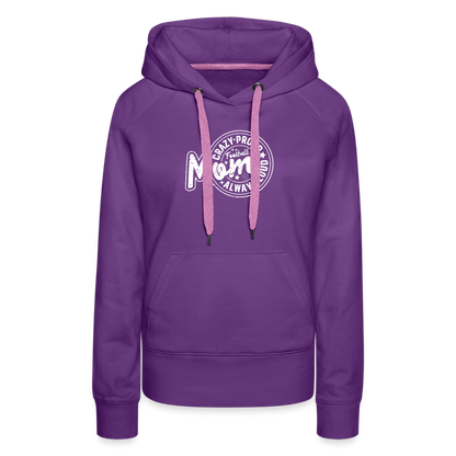 FOOTBALL MOM Women’s Premium Hoodie - purple 