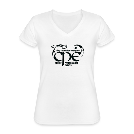 CPE  Women's V-Neck T-Shirt SPOD - white