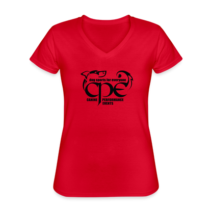 CPE  Women's V-Neck T-Shirt SPOD - red