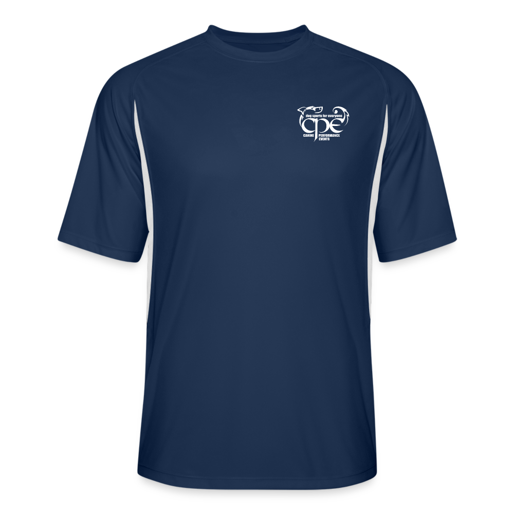 CPE Men’s Cooling Performance Color Blocked Jersey - navy/white