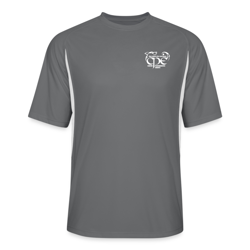 CPE Men’s Cooling Performance Color Blocked Jersey - dark gray/white