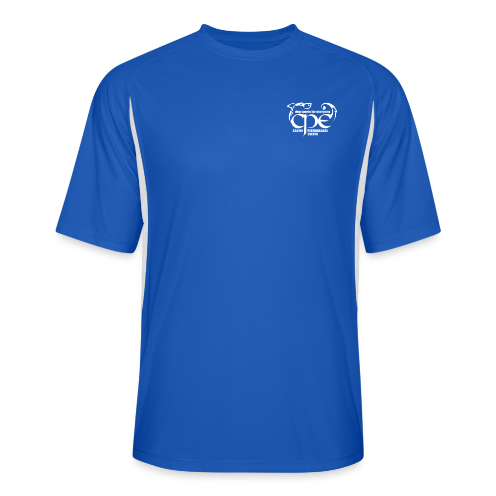 CPE Men’s Cooling Performance Color Blocked Jersey - royal/white