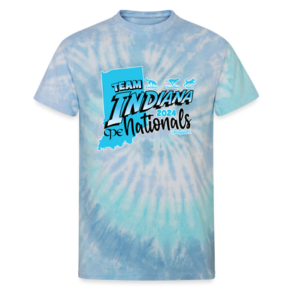 CPE INDIANA Unisex Tie Dye T-Shirt - blue lagoon