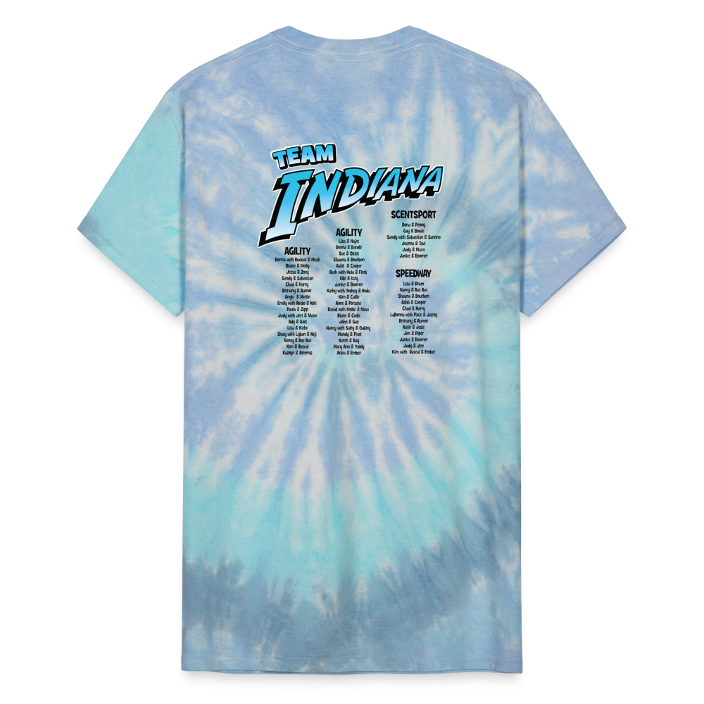 CPE INDIANA Unisex Tie Dye T-Shirt - blue lagoon