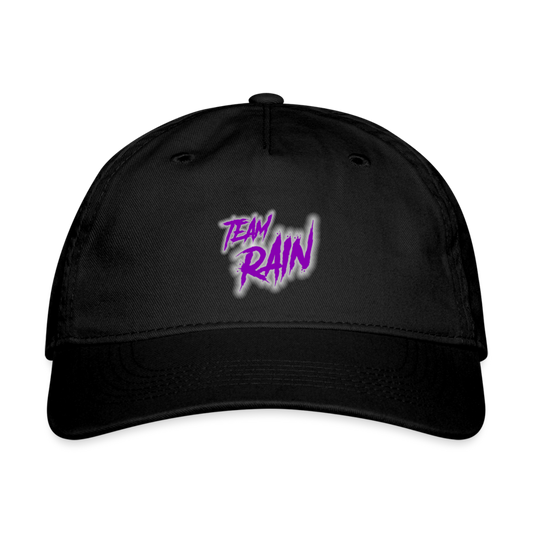 TEAM RAIN  Organic Baseball Cap - black