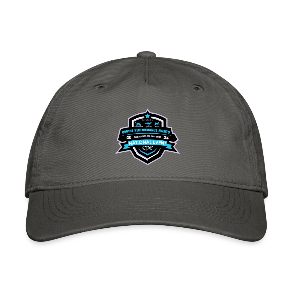 CPE NATIONALS Organic Baseball Cap - charcoal