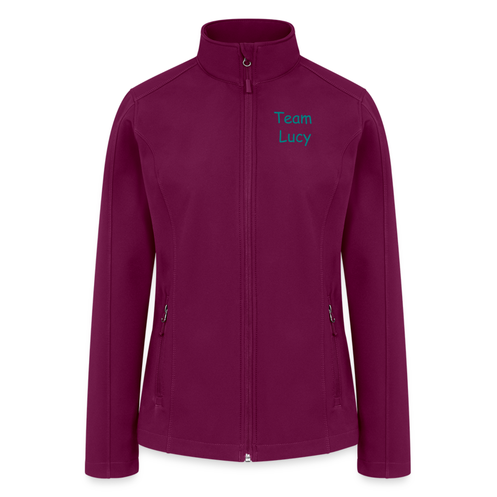 **Team LUCY - CPE NATIONALS Women’s Soft Shell Jacket - raspberry
