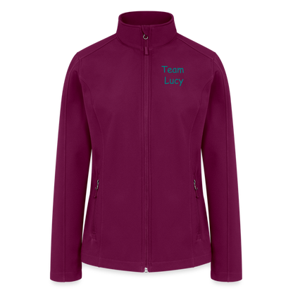 **Team LUCY - CPE NATIONALS Women’s Soft Shell Jacket - raspberry