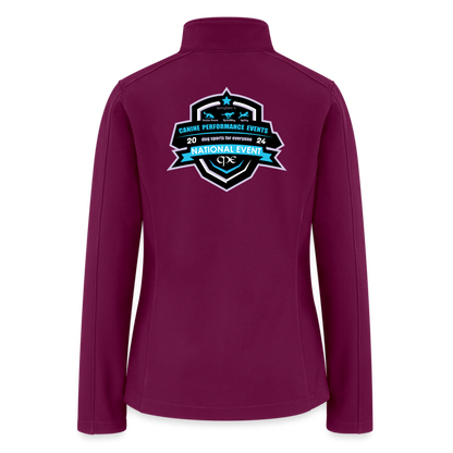 **Team LUCY - CPE NATIONALS Women’s Soft Shell Jacket - raspberry