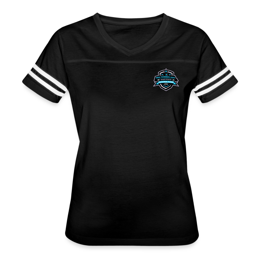 CPE NATIONALS Women’s Vintage Sport T-Shirt - black/white