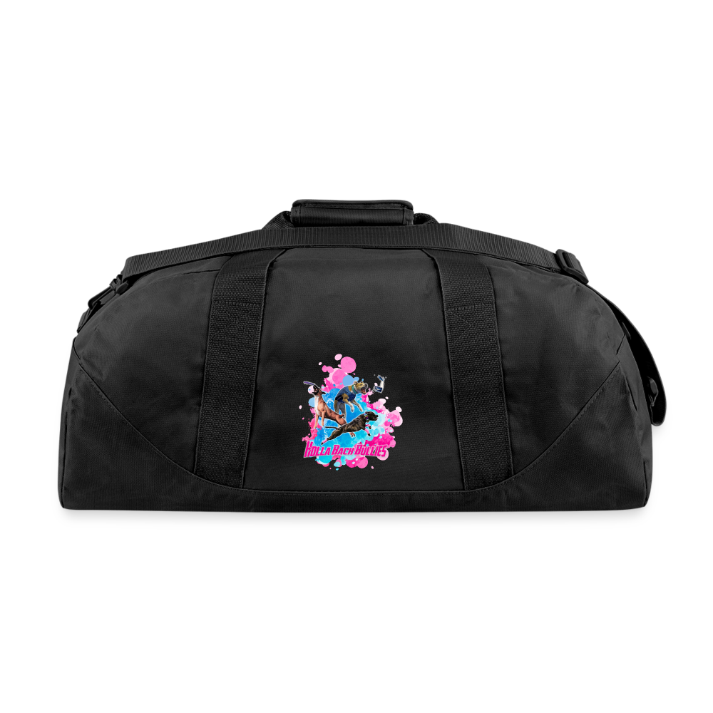 HOLLA BACK BULLIES Recycled Duffel Bag - black