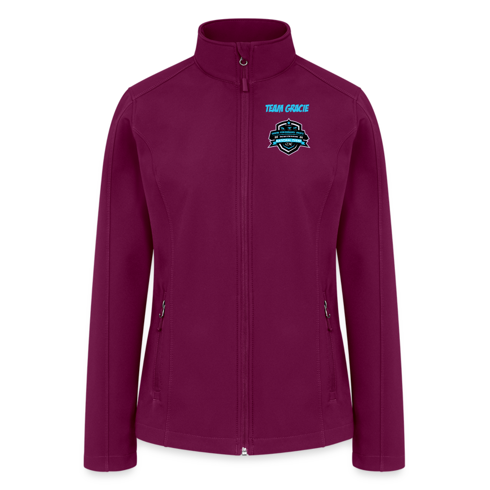 TEAM GRACIE - CPE Women’s Soft Shell Jacket - raspberry