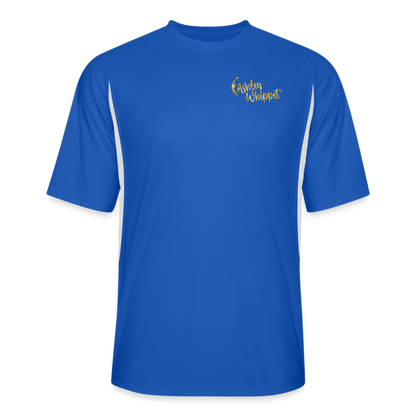 ASHLEY WHIPPET  Men’s Cooling Performance Color Blocked Jersey - royal/white