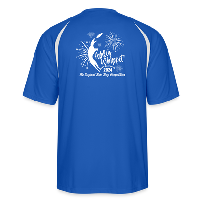 ASHLEY WHIPPET  Men’s Cooling Performance Color Blocked Jersey - royal/white