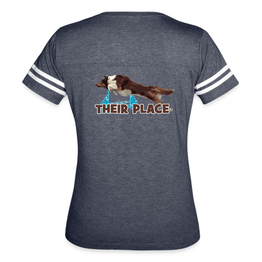 THEIR PLACE Women’s Vintage Sport T-Shirt - vintage navy/white