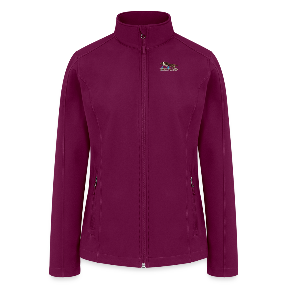 THEIR PLACE - TEAMS Women’s Soft Shell Jacket - raspberry