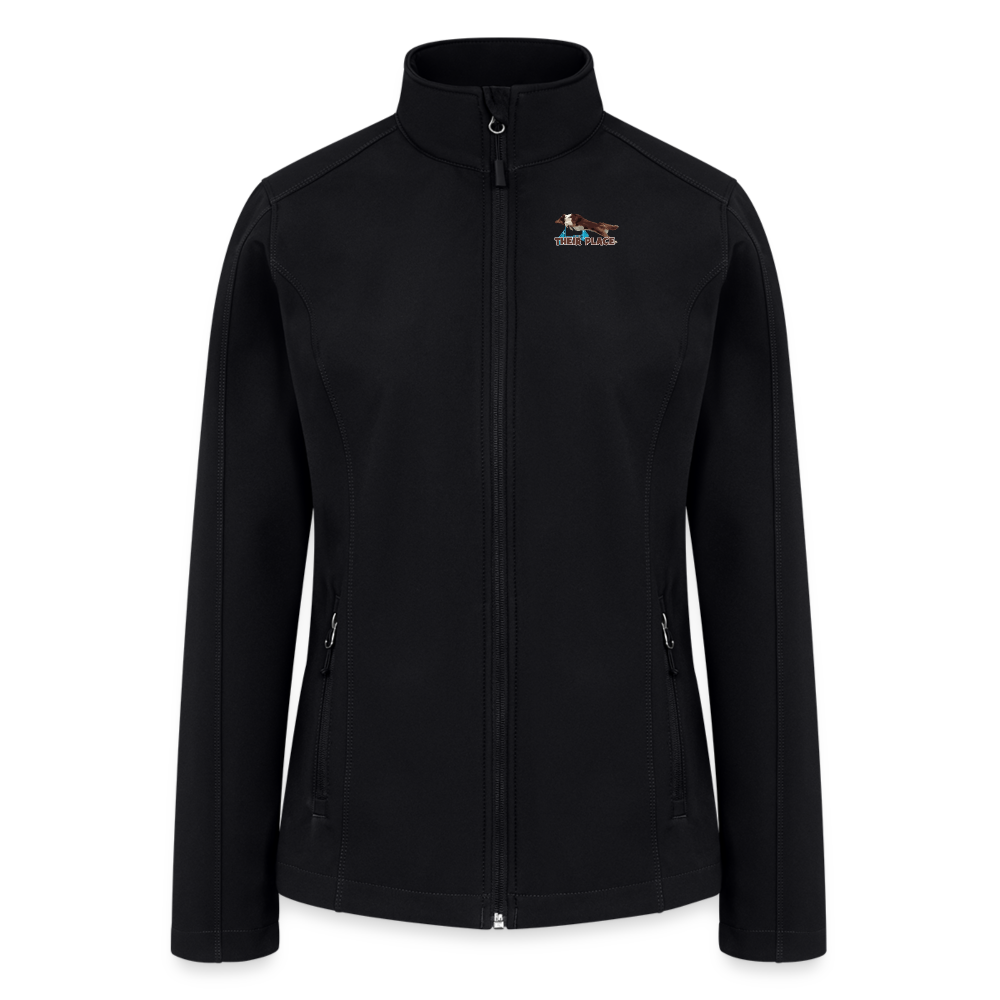THEIR PLACE - TEAMS Women’s Soft Shell Jacket - black