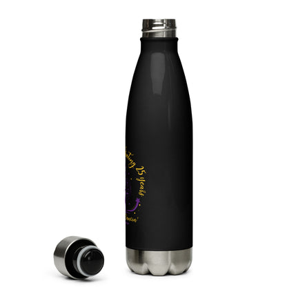 Dogs Gone Dancin' Stainless steel water bottle - Black