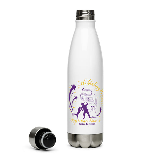 Dogs Gone Dancin'  Stainless steel water bottle