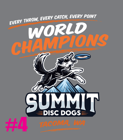 WORLD CHAMPS - SUMMIT DISC DOGS - SHIRTS