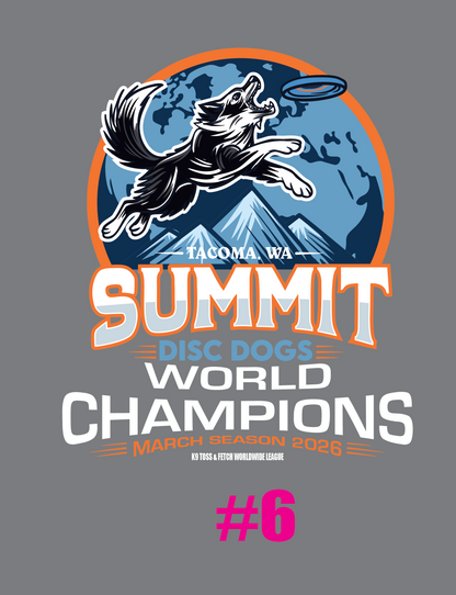 WORLD CHAMPS - SUMMIT DISC DOGS - SHIRTS